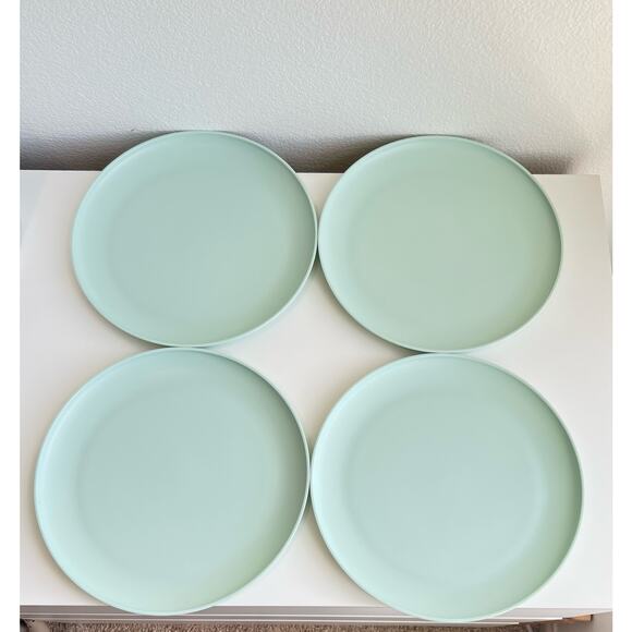 NEW 12pcs Room Essentials Plastic Dinner Plates Cereal Bowls cups Set Sea Moss - Picture 5 of 7